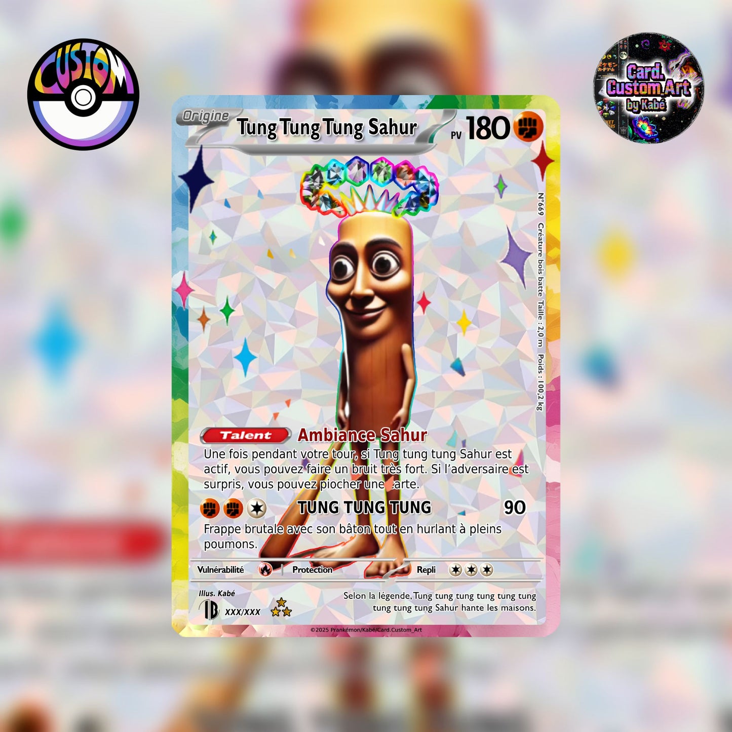 Carte Pokémon "Tung Tung Tung Sahur"