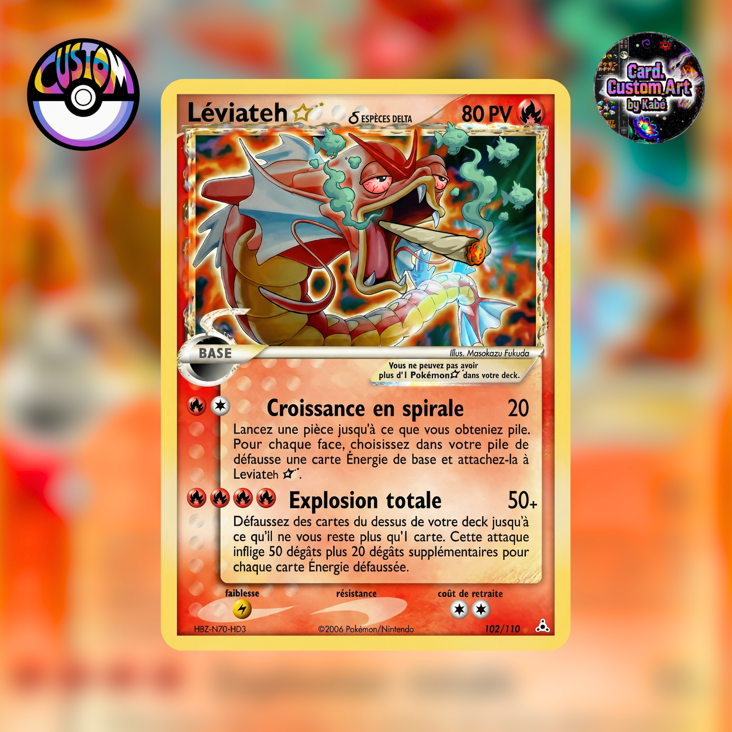 Carte Pokémon "Leviateh 🌟"