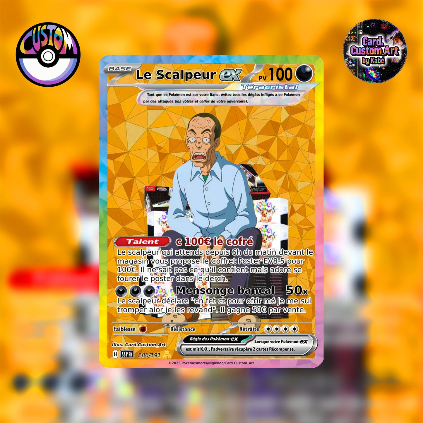 Carte Pokémon "Le scalpeur"