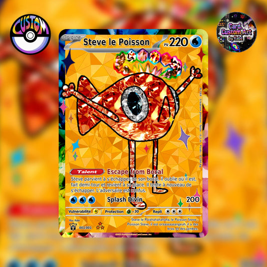Carte Pokémon "Steve le Poisson" Gold Diamond