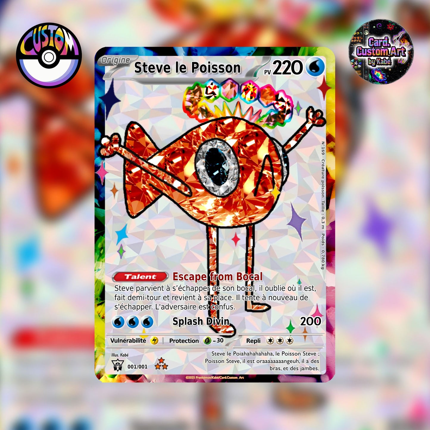 Carte Pokémon "Steve le Poisson" Silver Diamond
