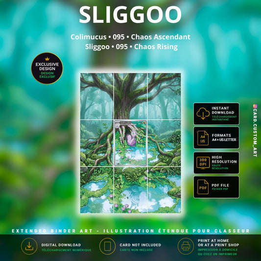 Colimucus 095 Chaos Ascendant / Illustration immersive pour binder JCC / Sliggoo 095 Chaos Rising / Immersive printable TCG b