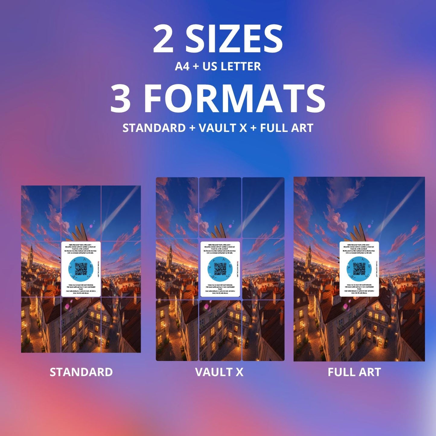 Flambusard 091 Équilibre Parfait / Illustration immersive pour binder JCC / Talonflame 091 Perfect Order / Immersive TCG bind