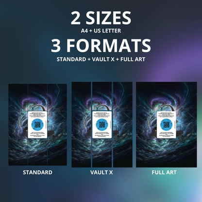 Lugia V 186 Tempête Argentée / Illustration immersive pour binder JCC / Lugia V 186 Silver Tempest / Immersive printable TCG 