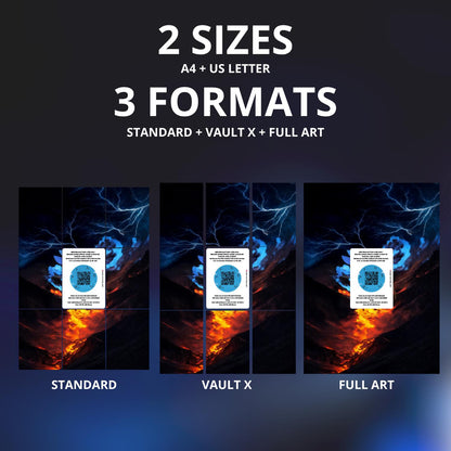 Mega-Dracaufeu X ex 125 Flammes Fantasmagoriques / Art immersif pour binder JCC / Mega Charizard X ex 125 Phantasmal Flames /