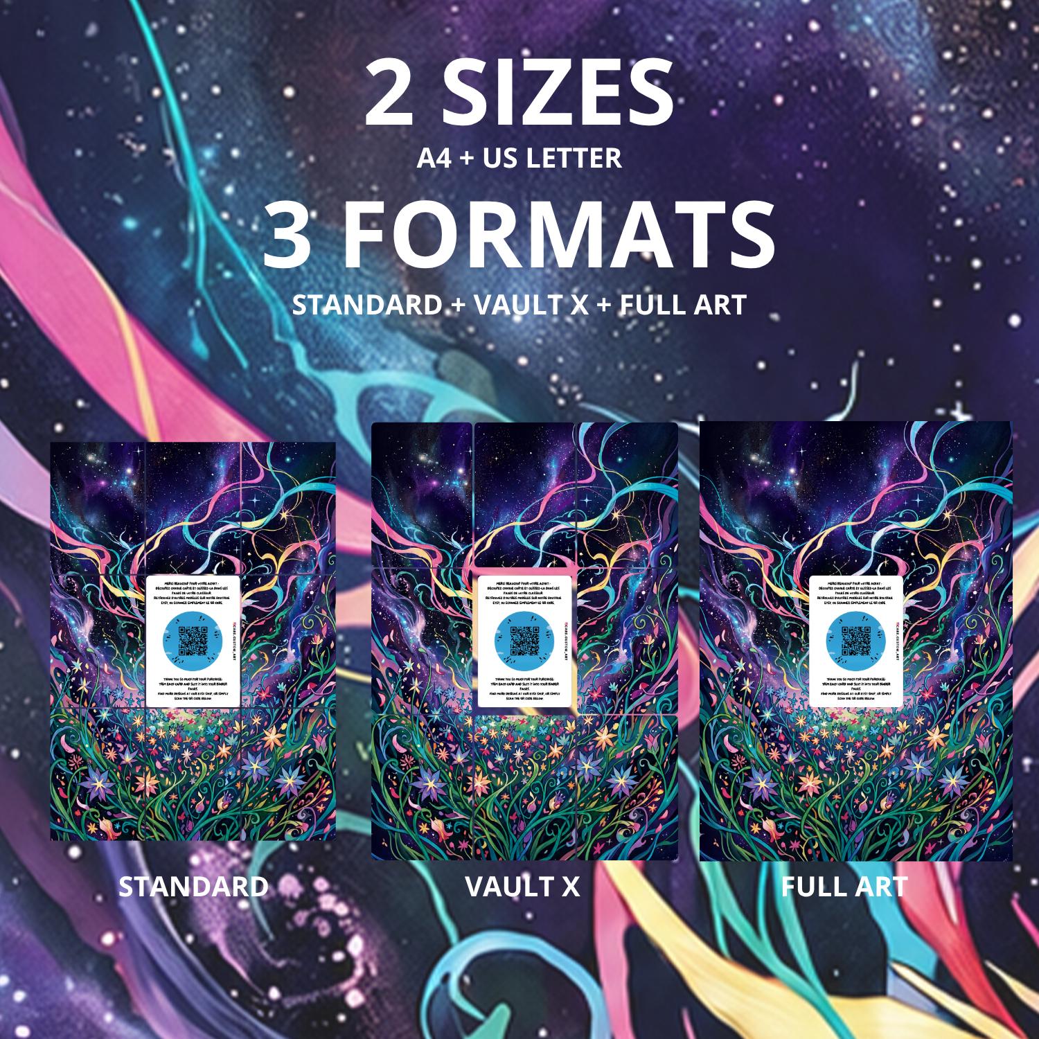 Xerneas 091 Chaos Ascendant / Illustration immersive pour binder JCC / Xerneas 091 Chaos Rising / Immersive printable TCG bin
