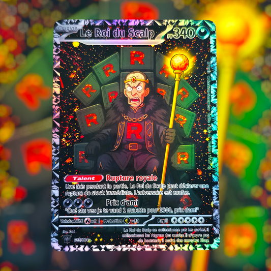 Carte Prankémon "Le Roi du Scalp" - BLACK